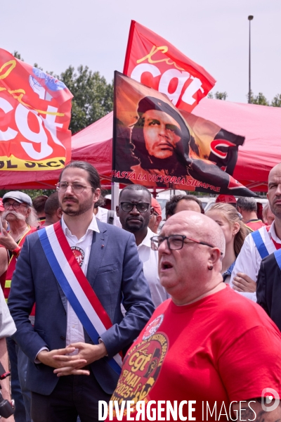 Manifestation des salaries Arcelor Mittal Dunkerque
