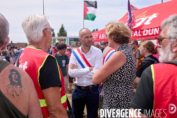 Manifestation des salaries Arcelor Mittal Dunkerque