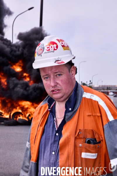 Manifestation des salaries Arcelor Mittal Dunkerque