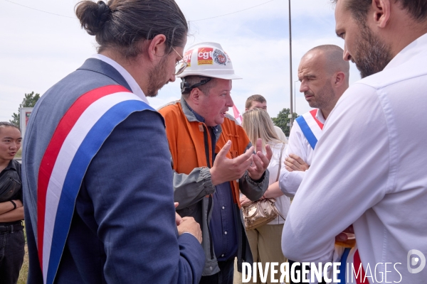 Manifestation des salaries Arcelor Mittal Dunkerque