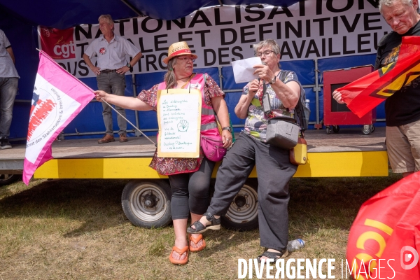 Manifestation des salaries Arcelor Mittal Dunkerque