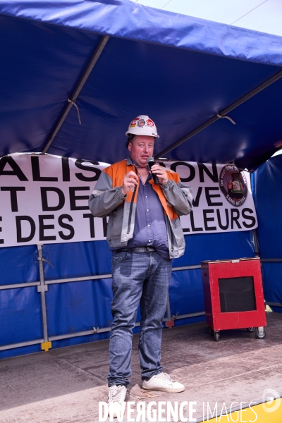 Manifestation des salaries Arcelor Mittal Dunkerque