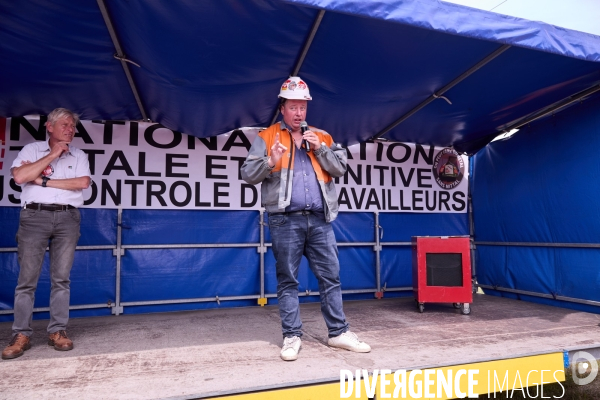 Manifestation des salaries Arcelor Mittal Dunkerque