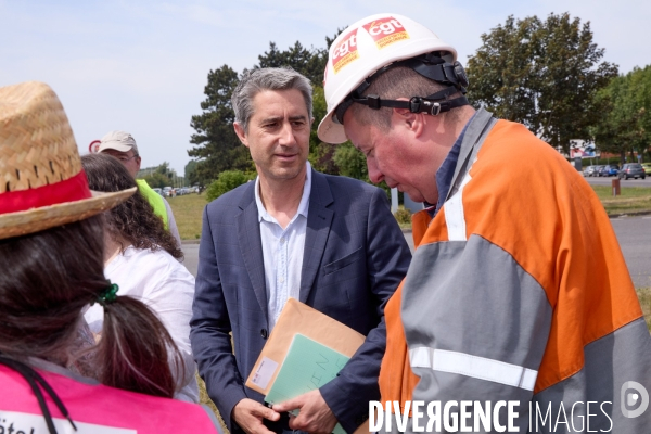 Manifestation des salaries Arcelor Mittal Dunkerque