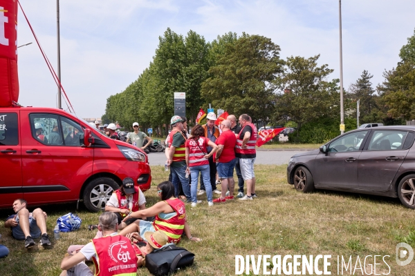 Manifestation des salaries Arcelor Mittal Dunkerque