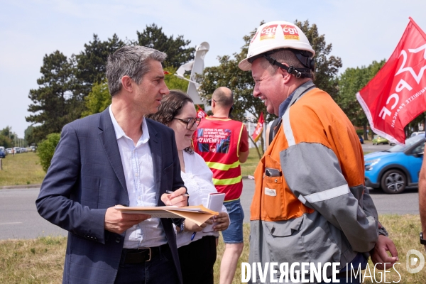 Manifestation des salaries Arcelor Mittal Dunkerque