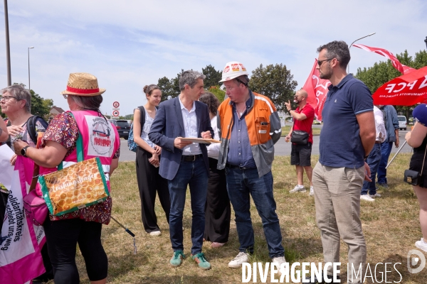 Manifestation des salaries Arcelor Mittal Dunkerque