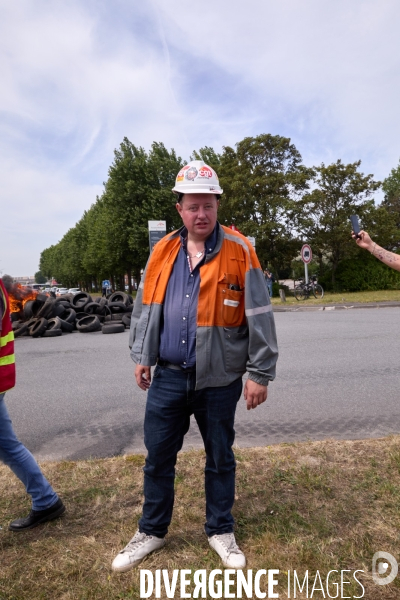 Manifestation des salaries Arcelor Mittal Dunkerque