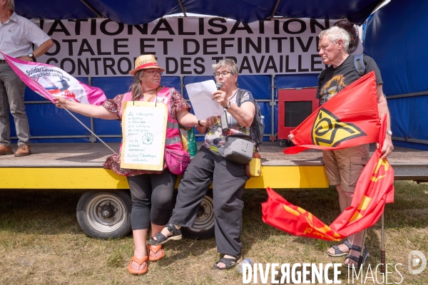 Manifestation des salaries Arcelor Mittal Dunkerque