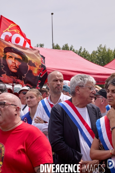Manifestation des salaries Arcelor Mittal Dunkerque
