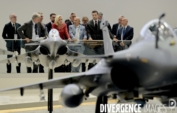 Marine Le Pen et Jordan Bardella au Salon international de l’aéronautique et de l’espace du Bourget