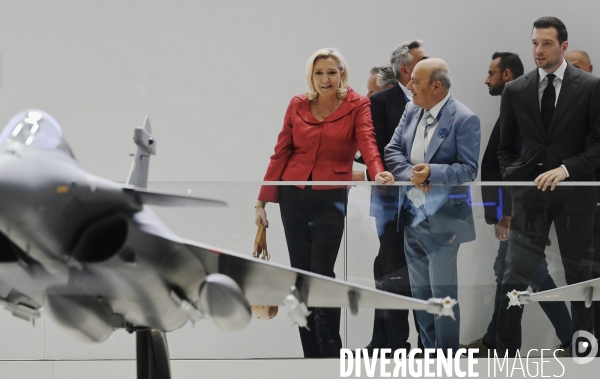 Marine Le Pen et Jordan Bardella au Salon international de l’aéronautique et de l’espace du Bourget