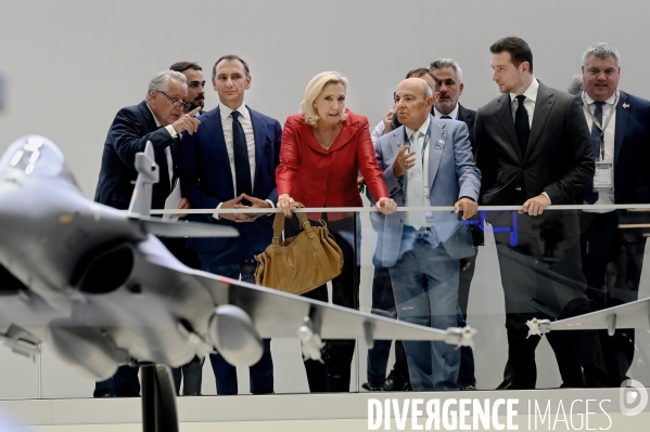 Marine Le Pen et Jordan Bardella au Salon international de l’aéronautique et de l’espace du Bourget