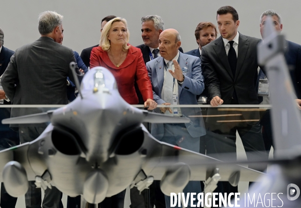 Marine Le Pen et Jordan Bardella au Salon international de l’aéronautique et de l’espace du Bourget