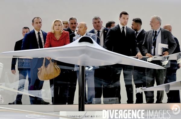 Marine Le Pen et Jordan Bardella au Salon international de l’aéronautique et de l’espace du Bourget