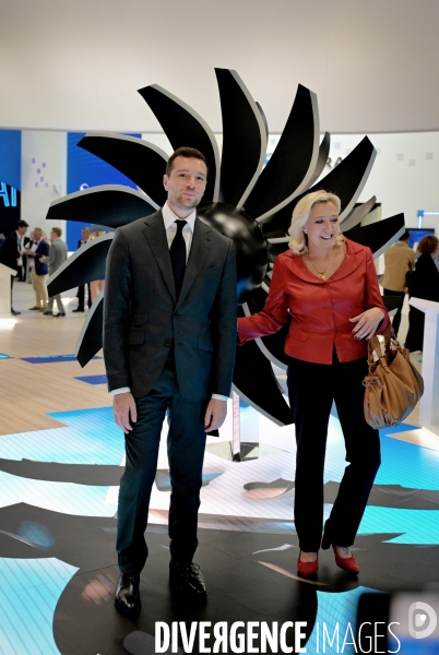 Marine Le Pen et Jordan Bardella au Salon international de l’aéronautique et de l’espace du Bourget