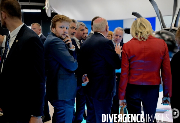 Marine Le Pen et Jordan Bardella au Salon international de l’aéronautique et de l’espace du Bourget