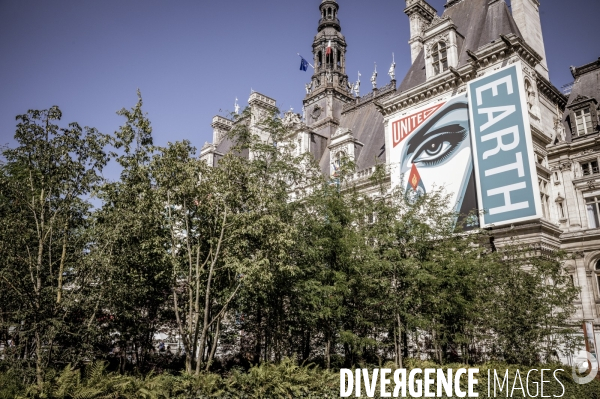 Végétalisation du parvis de l’Hotel de Ville
