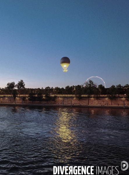 La Vasque Olympique réinstallée dans le jardin des Tuileries jusqu au 14 septembre.