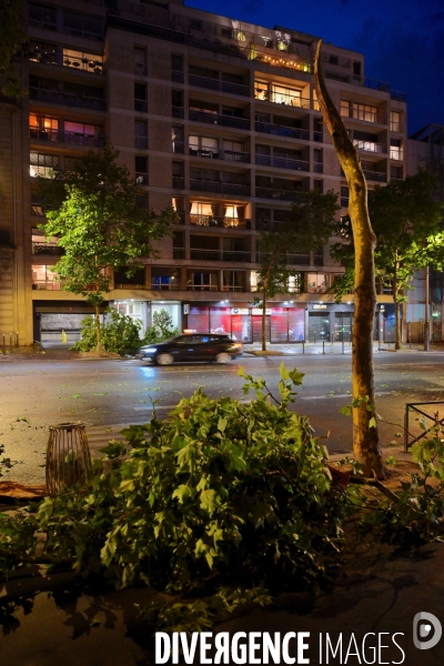 Violent orage à Paris