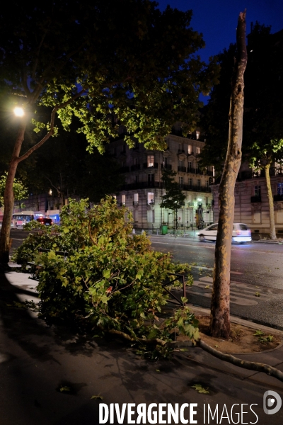 Violent orage à Paris