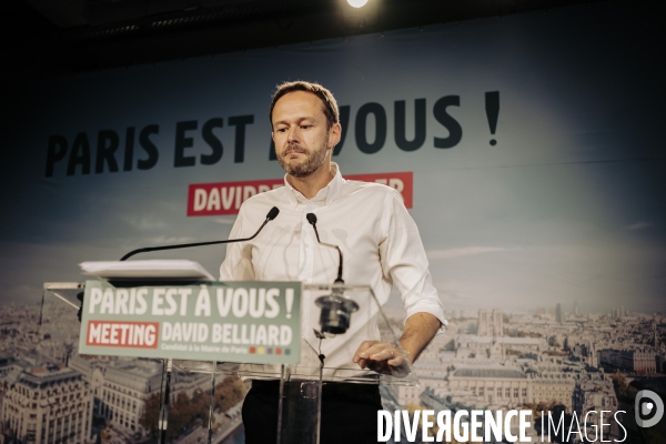 Meeting de David Belliard, candidat à la Mairie de Paris