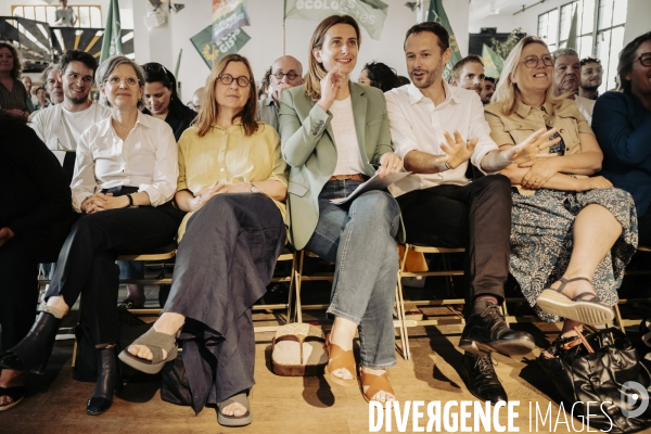 Meeting de David Belliard, candidat à la Mairie de Paris