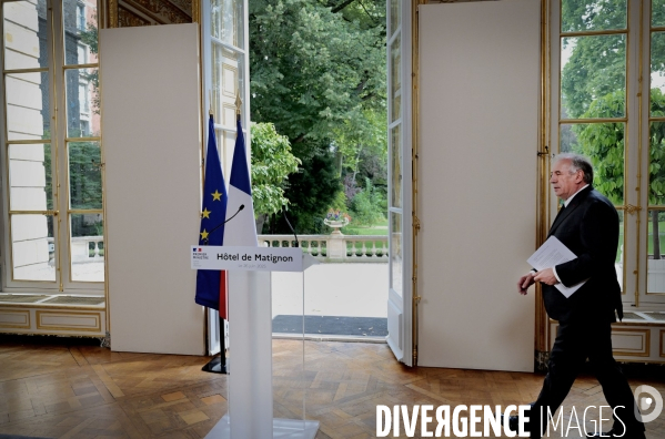 Conférence de presse de François Bayrou / Conclave sur les retraites