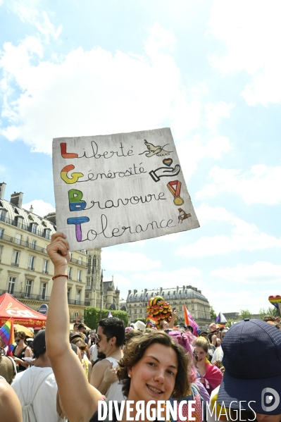 Marche des fiertés 2025. Gay Pride 2025, à Paris.