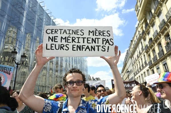 Marche des fiertés 2025. Gay Pride 2025, à Paris.