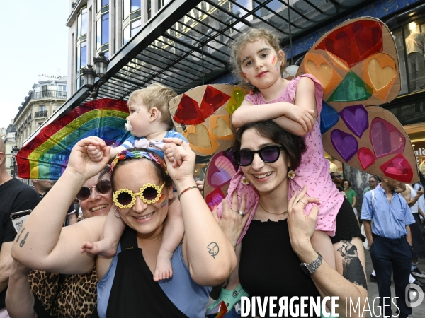 Marche des fiertés 2025. Gay Pride 2025, à Paris.