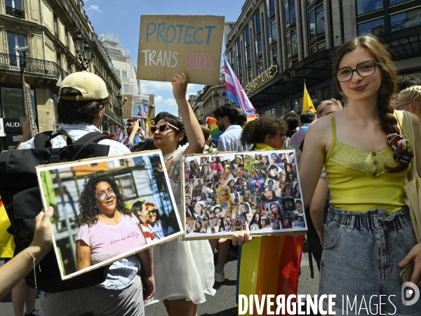 Marche des fiertés 2025. Gay Pride 2025, à Paris.