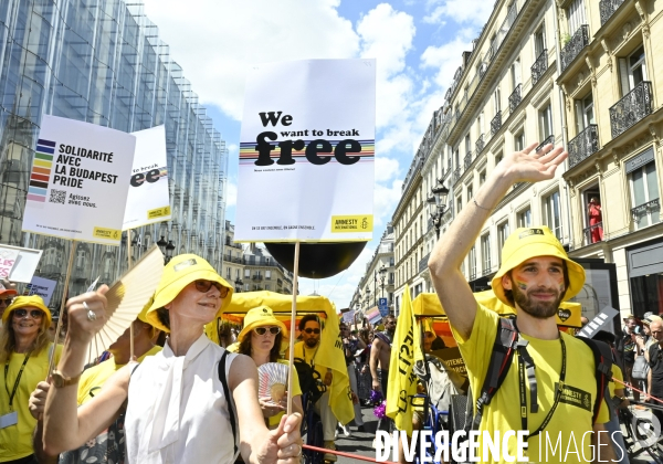 Marche des fiertés 2025. Gay Pride 2025, à Paris.
