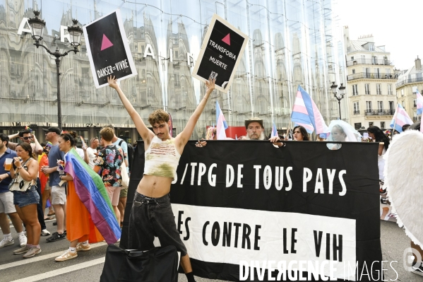 Marche des fiertés 2025. Gay Pride 2025, à Paris.