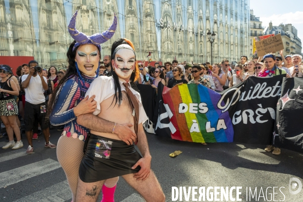 Marche des fiertés 2025. Gay Pride 2025, à Paris.