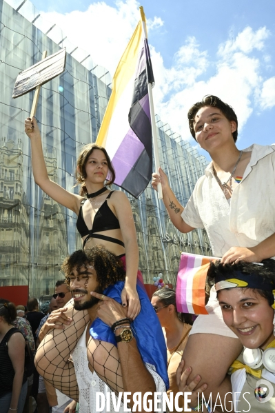 Marche des fiertés 2025. Gay Pride 2025, à Paris.
