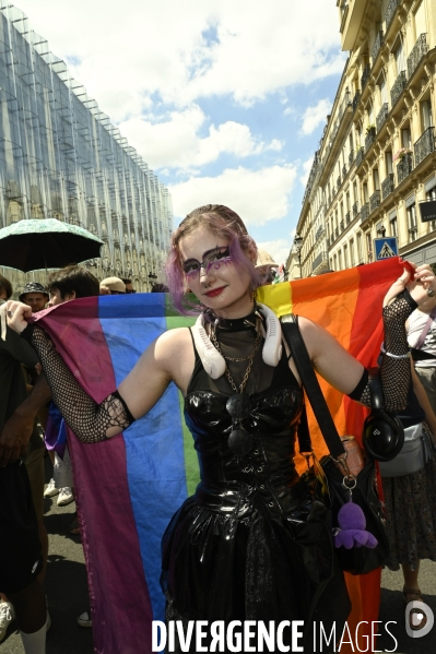 Marche des fiertés 2025. Gay Pride 2025, à Paris.