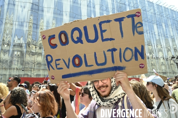 Marche des fiertés 2025. Gay Pride 2025, à Paris.