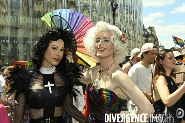 Marche des fiertés 2025. Gay Pride 2025, à Paris.