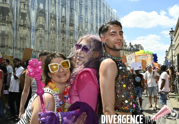 Marche des fiertés 2025. Gay Pride 2025, à Paris.