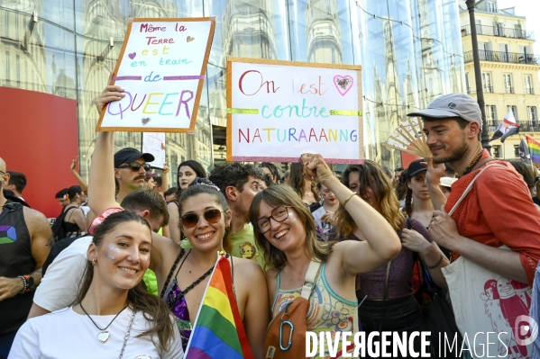 Marche des fiertés 2025. Gay Pride 2025, à Paris.