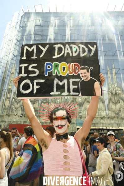 Marche des fiertés 2025. Gay Pride 2025, à Paris.