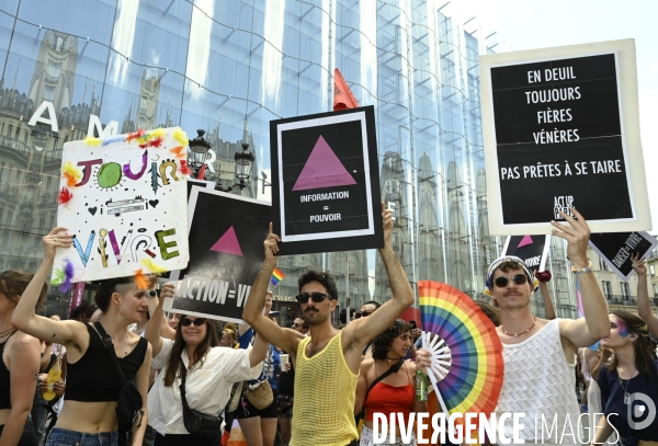 Marche des fiertés 2025. Gay Pride 2025, à Paris.