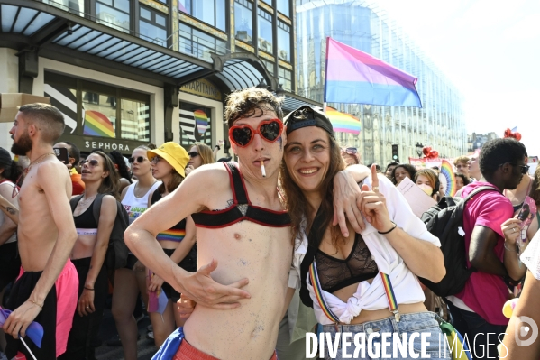 Marche des fiertés 2025. Gay Pride 2025, à Paris.