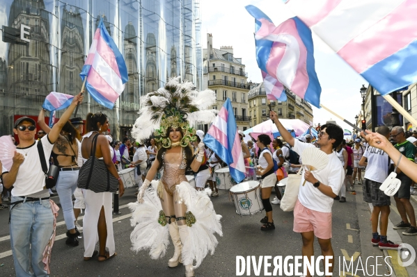 Marche des fiertés 2025. Gay Pride 2025, à Paris.