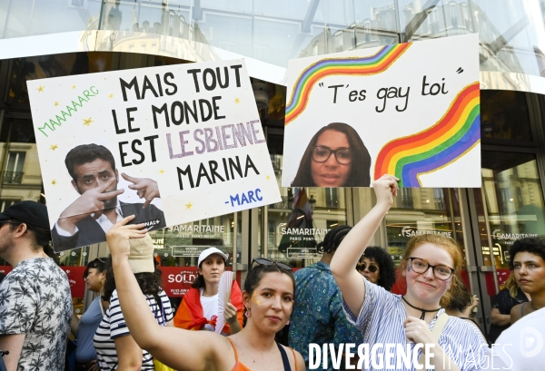 Marche des fiertés 2025. Gay Pride 2025, à Paris.
