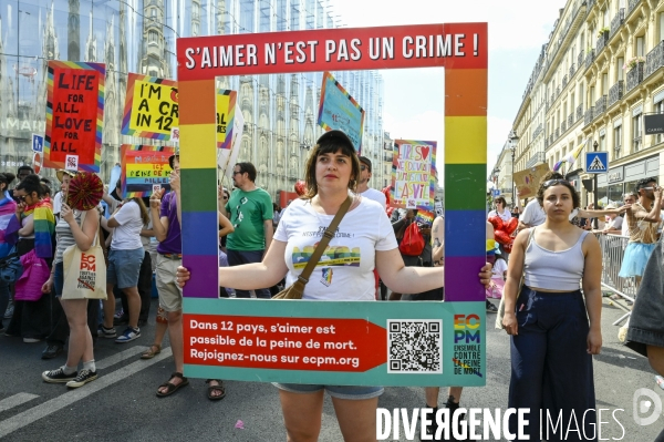 Marche des fiertés 2025. Gay Pride 2025, à Paris.