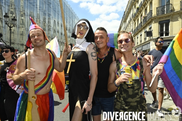 Marche des fiertés 2025. Gay Pride 2025, à Paris.