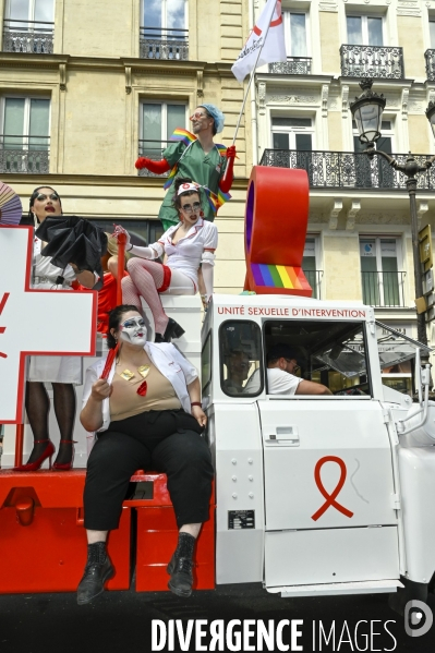 Marche des fiertés 2025. Gay Pride 2025, à Paris.