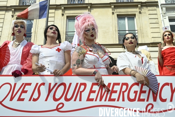 Marche des fiertés 2025. Gay Pride 2025, à Paris.